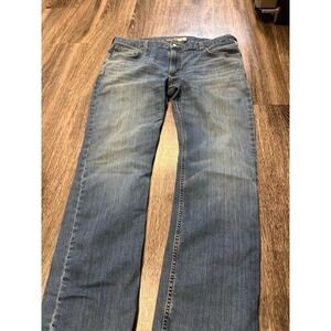 Carhartt Mens Slim Fit Blue Denim Jeans Medium Wash 38x30 Workwear Casual